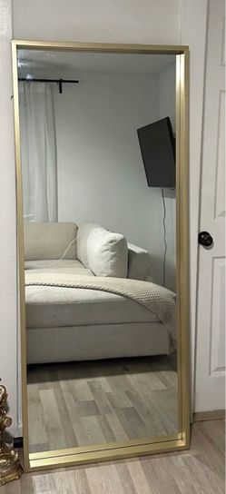 Gold Floor Length Mirror