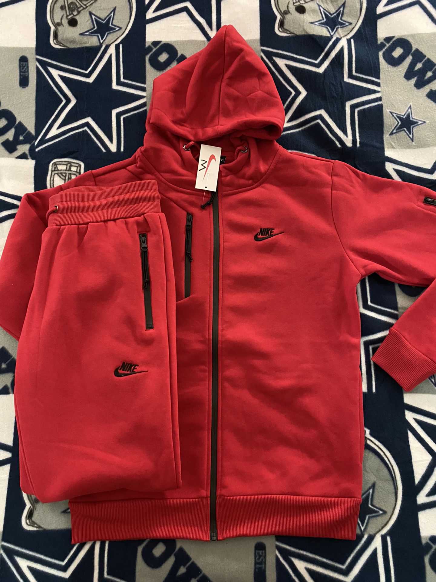Red Sweat Suit Available In Small To 3X