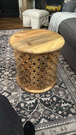 Wood End Table