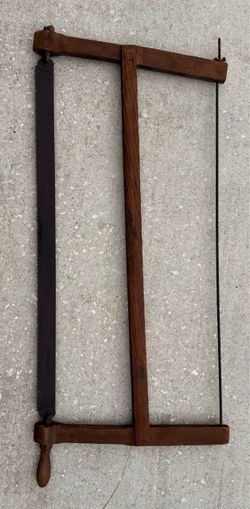 Antique Wooden Frame Bow Saw