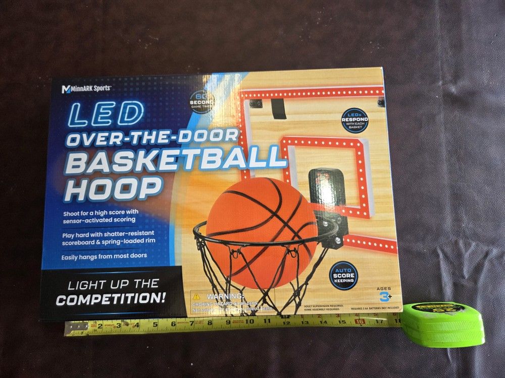 LED Over-the-Door Basketball Hoop (CIB)