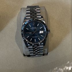 Rolex Datejust 41 blue dial stainless steel watch