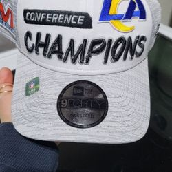 Los Angeles Rams Hat Cap SnapBack Adult Gray Super Bowl LVI Champions 9FORTY