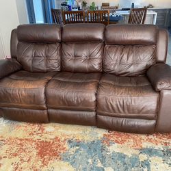 Leather Recliner sofa 