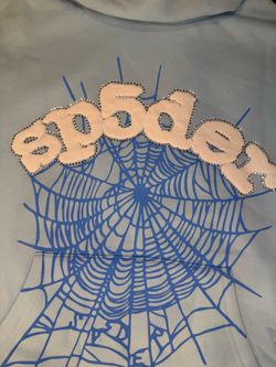 Sky blue sp5der hoodie Size S