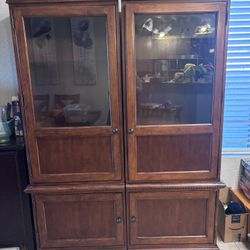 Brown Wood Cabinets 