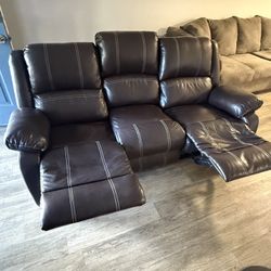 Dark Brown Couch 