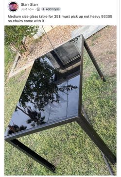 Glass table