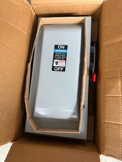 GF323N Siemens VBII Series Safety Switch 240 V 100 A Fusible 3PST 3 Pole Cold Rolled Steel