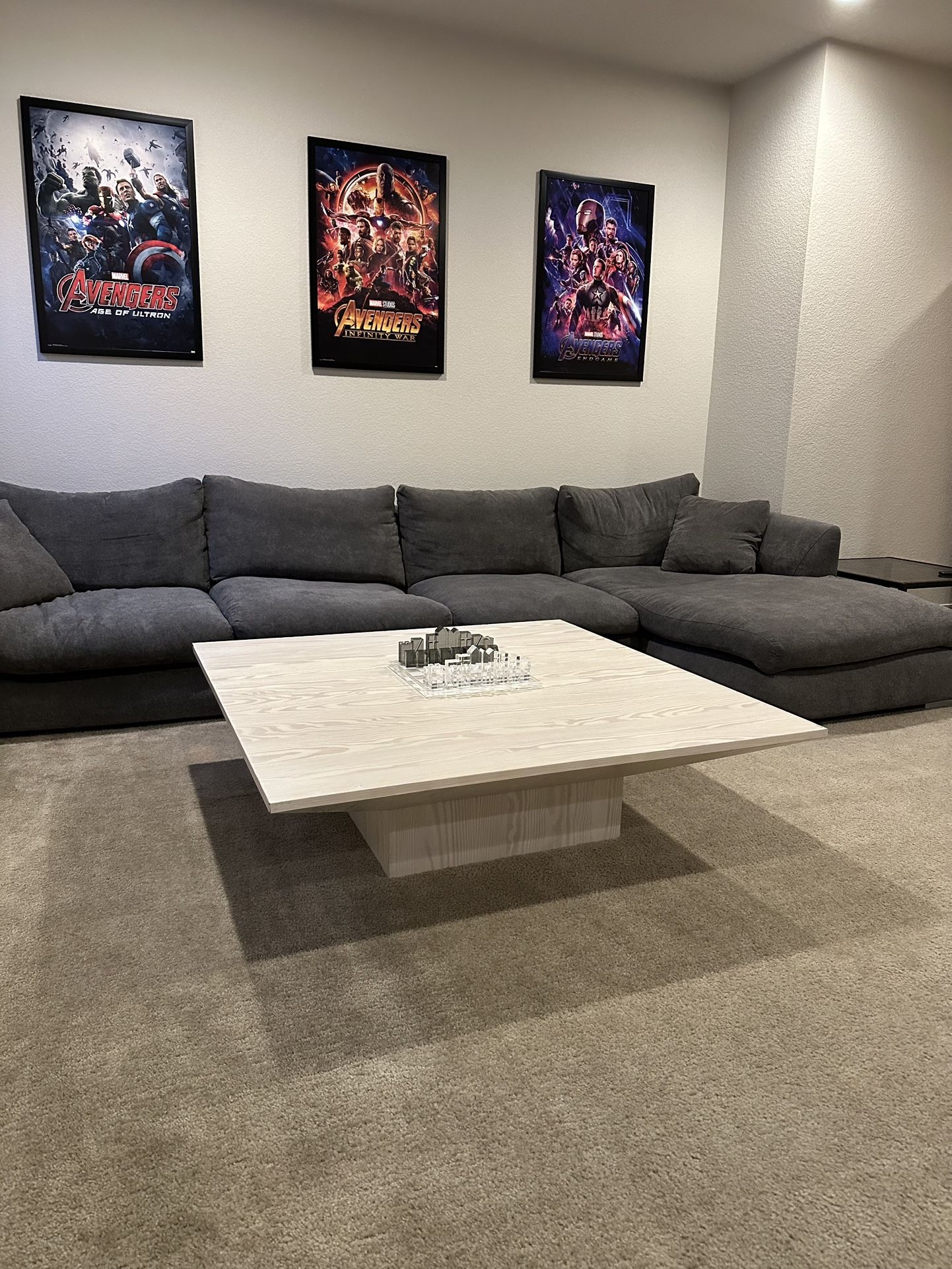 Large White Oak Coffee Table