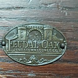 Vintage Feudal Oak Jamestown Lounge Co 