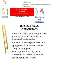 28'fiberglass Industrial  Ladder