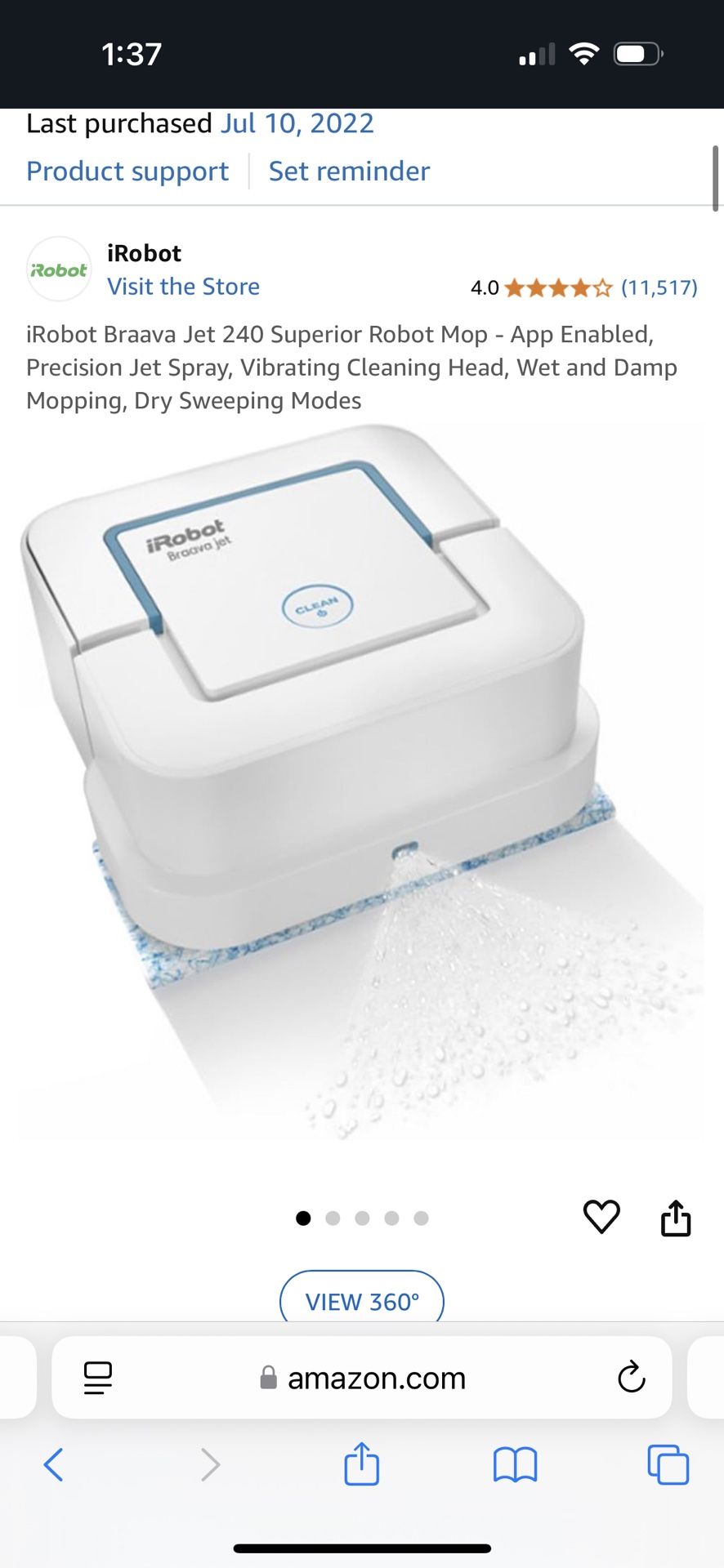 iRobot Braava jet 240 Robot Mop