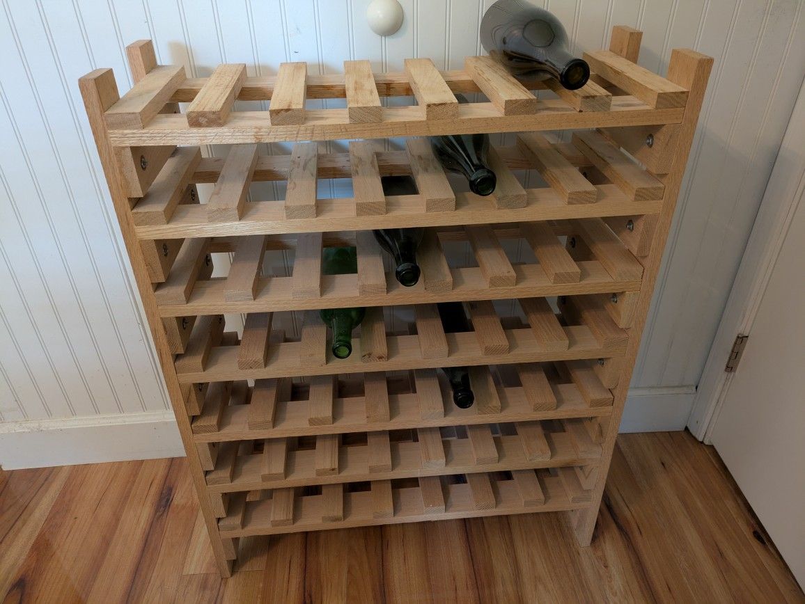 Oak Wine Rack