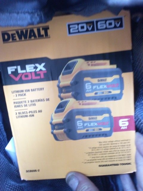 DeWalt 20 60 Flex volt 6ah Battery