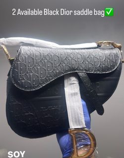 Black saddles bag