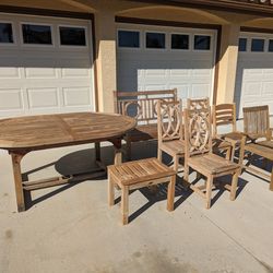 Teak Outdoor Patio Furniture Set