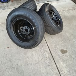 Brand New Black 17” Rims And Spare Tires For SUVs