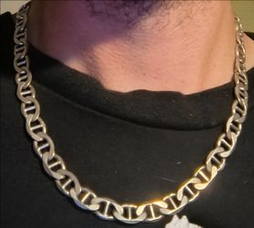 20 in Mariner anchor .925 silver necklace