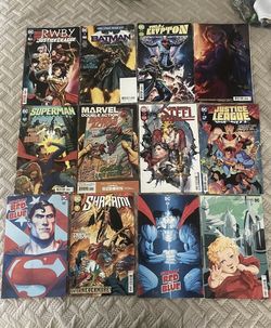 Lot Of 18 Unused Comic Books Spider-Man Superman Etc