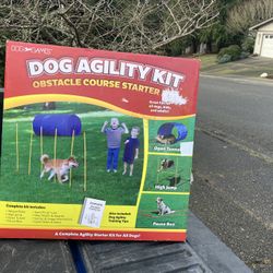 Dog Agility Training Equipment Set  Tunnel High Jump Obstacle Poles Pause Box Stop Watch Brand  New Never Used  
