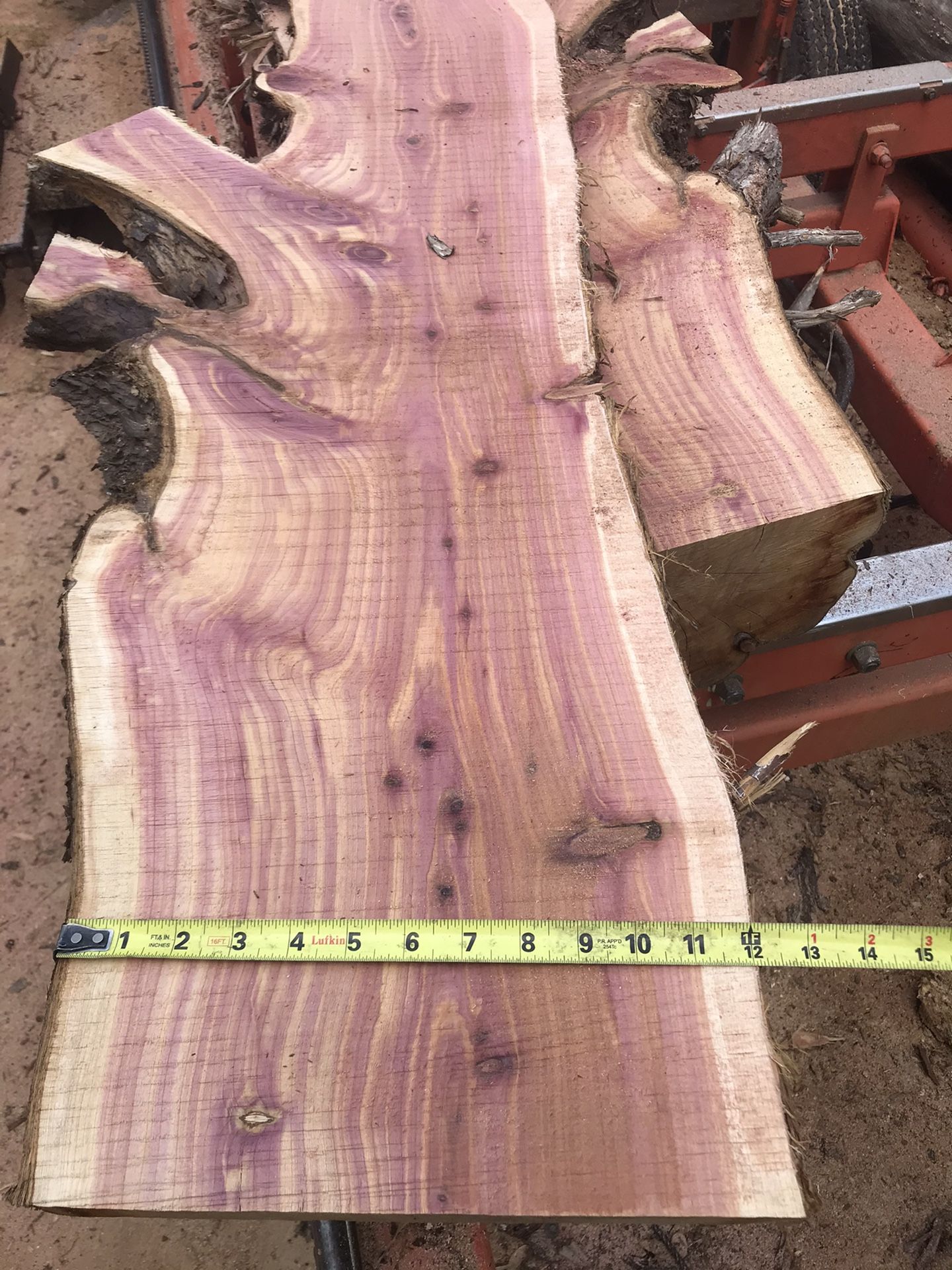 Aromatic Cedar 1.5 Inch Thick Book Matched Slab