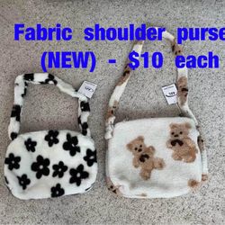 Fabric  shoulder  purses   (NEW)  -  $10  each