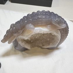 Crocodile Grape Agate Geode Sculpture $700 O.B.O