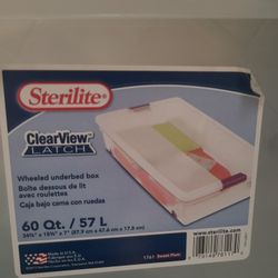 60 Qt Sterilite Storage Container Bin Wheels