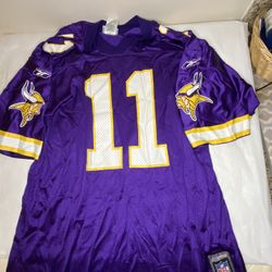 Vintage Minnesota Vikings Reebok NFL Daunte Culpepper 11 Purple Jersey Large