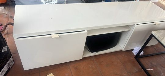 Tv Stand White Good Condition