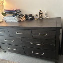 Bedroom dresser and mirror 