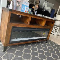 TV Stand with Electric Fireplace, TV Console