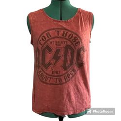 AC/DC Junior Large Tank Tee Excellent 