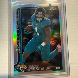 2025 Topps chrome football case hit Travis Etienne Jr 2025 Topps chrome football Travis Etien Junior case hit case hit Lightboard    Pack fresh