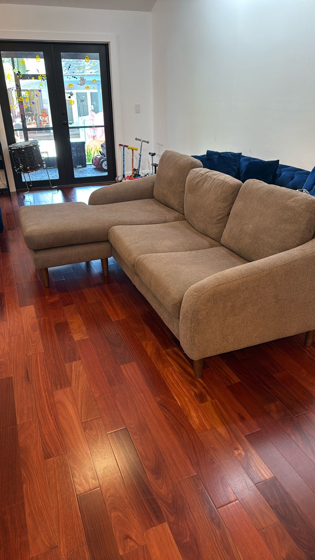 Sofa - Lana upholstered Chaise Sectional - Reversible