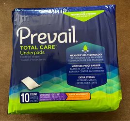 Prevail Total Care Underpads Extra Large 10 Count