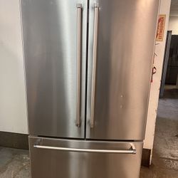 Kitchen Aid French Doors Stainless Steel Refrigerator Open Box