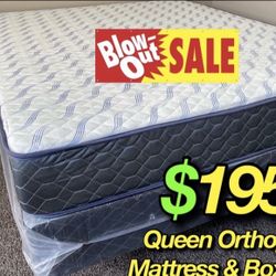  Queen Supreme Ortho Mattress and Boxspring 