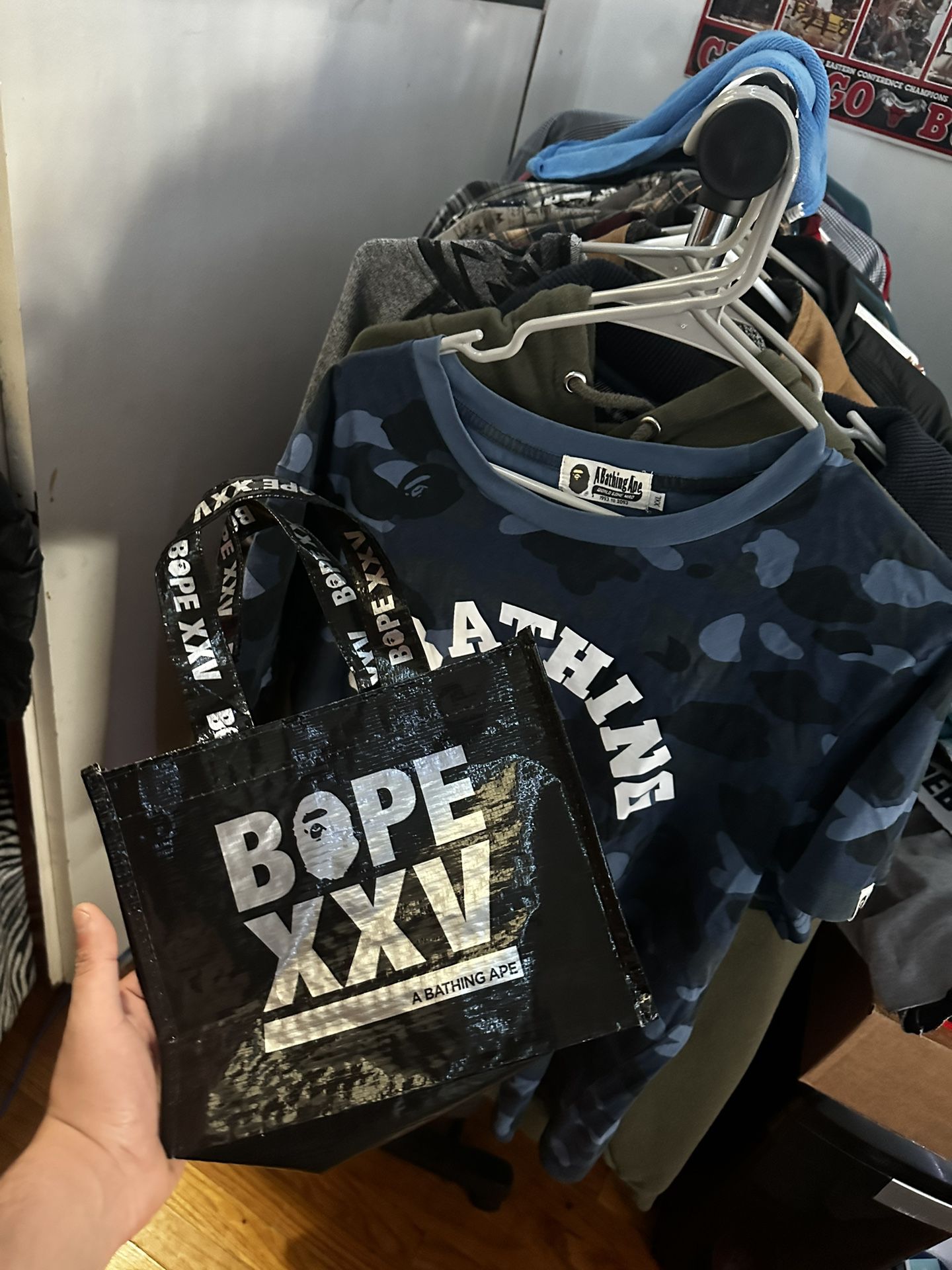 Bape College Camo Tee Shirt Size XXL Fits XL