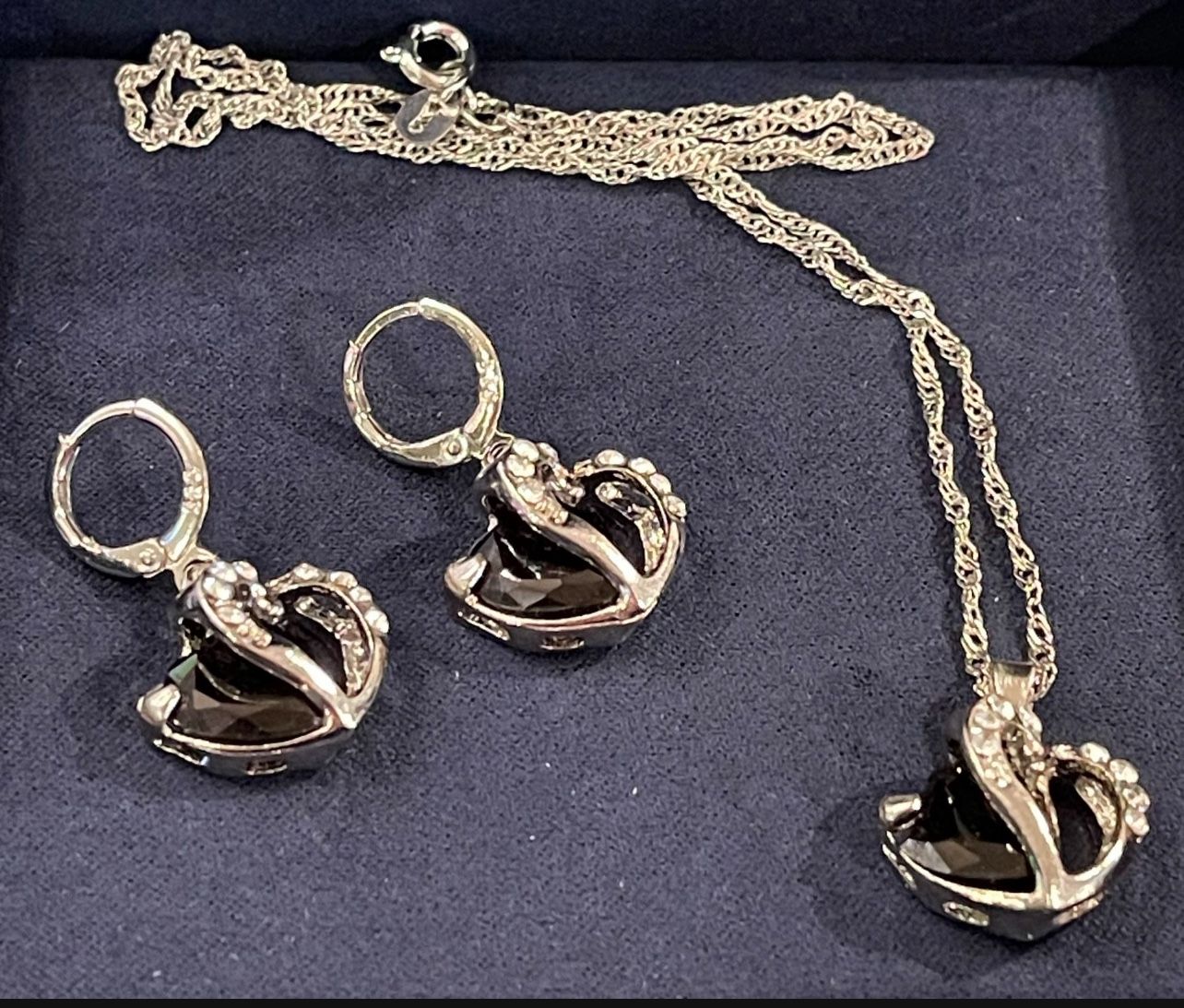Brand New Earring And Necklace Set - 925 Sterling Silver 