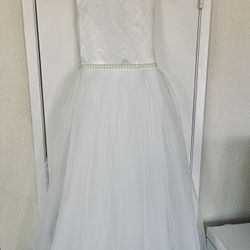 LAVETIR Flower Girl Wedding Dress. Size 12 Years 