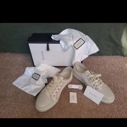 Genuine Gucci GG Low Cotton Washed Size 11.5 (30cm) Original 