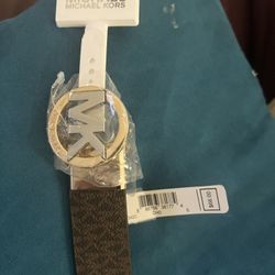 Michael Kors Leather Belt Size Small
