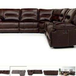 Used Sectional Leather Couch 