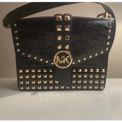 Black Studded Handbag