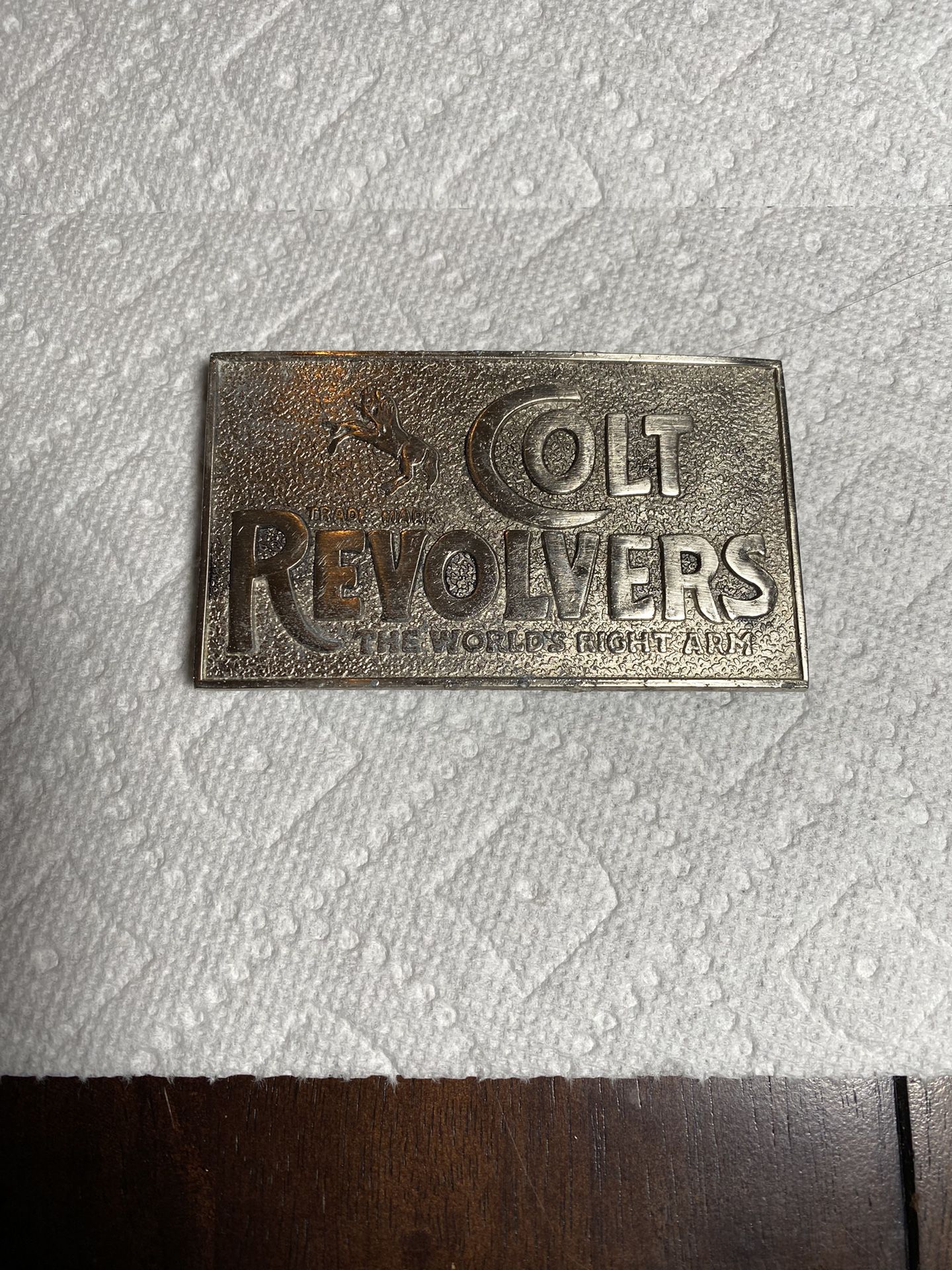 Colt Revolvers Brass Belt Buckle