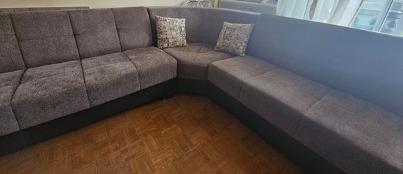 Large Kilim Dual-Sleeper Sectional Sofa with Storage