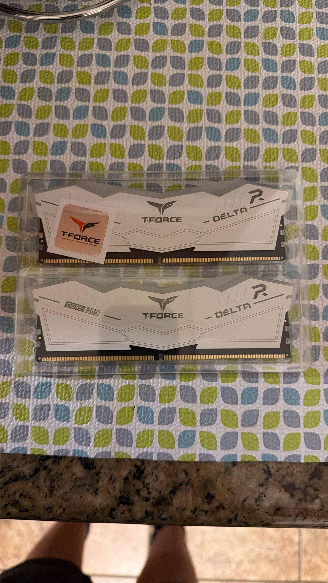 TEAMGROUP T-Force DELTA RGB DDR5 DESKTOP RAM WHITE 32gb (2x16gb) kit 5200hz CL40