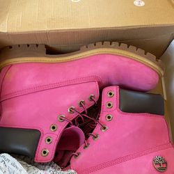 Pink Breast Cancer Timberlands